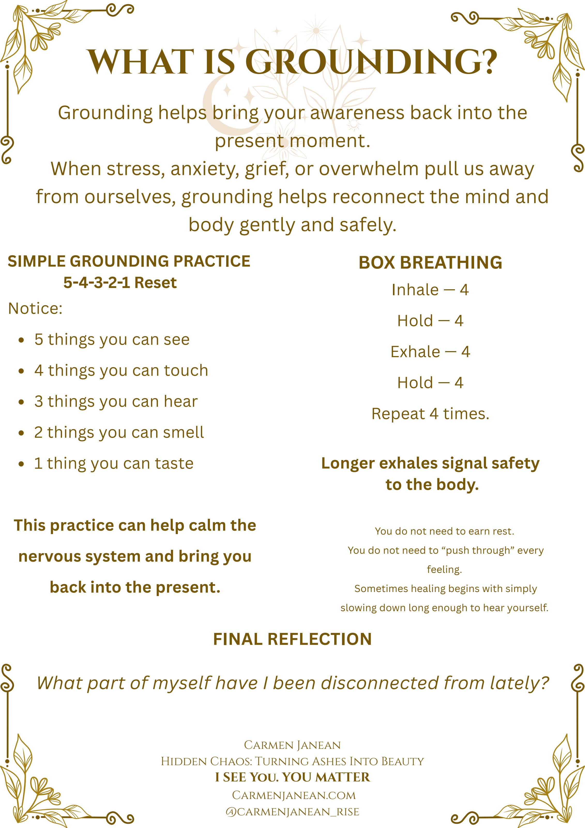 Return to Yourself — inside spread